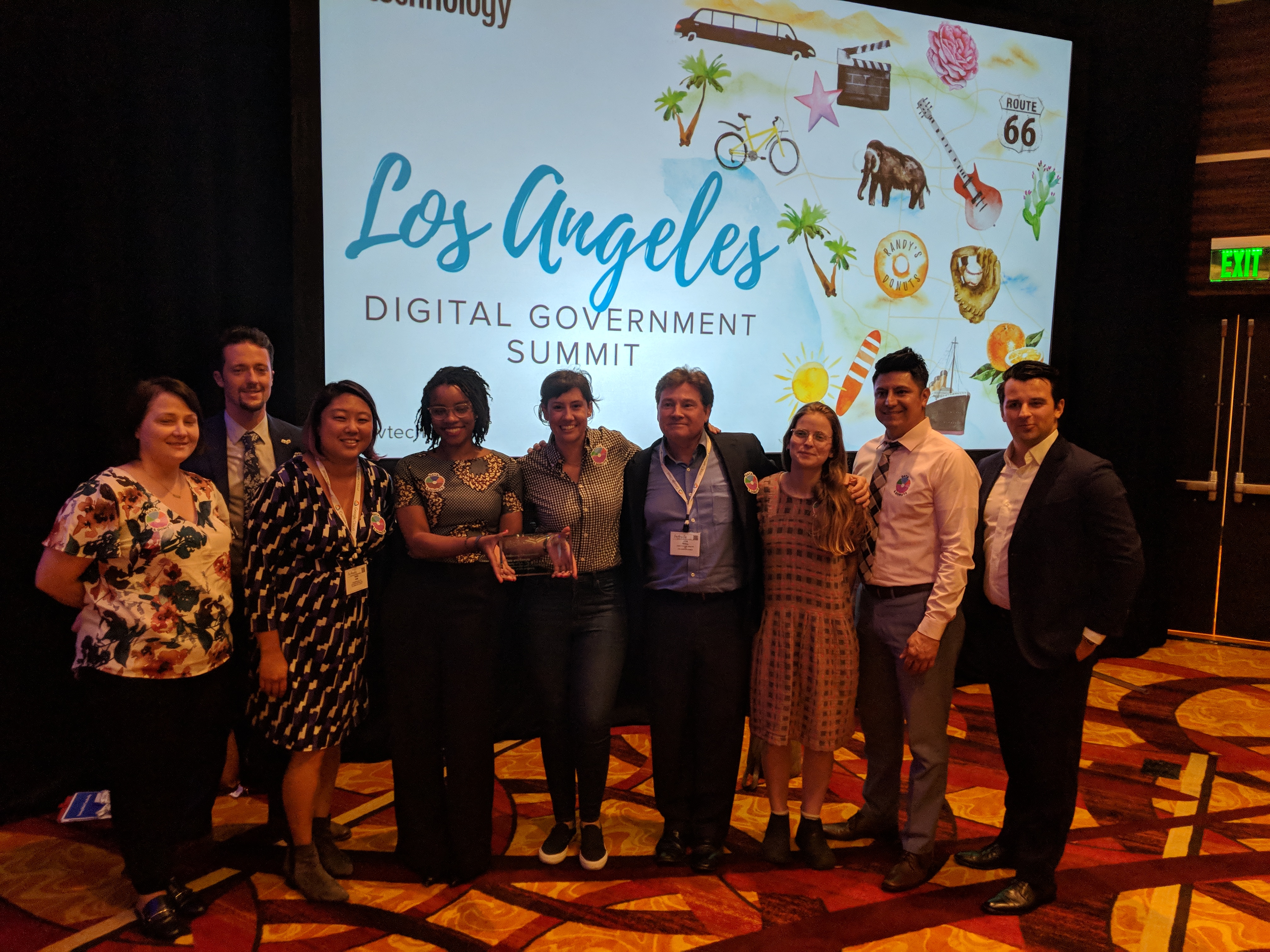 Data + Donuts organizers receiving 2018 Digital Government Summit Award